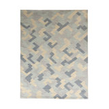 Hand-Made Scandinavian Style Kilim Blue Flat Weave By Rug & Kilim