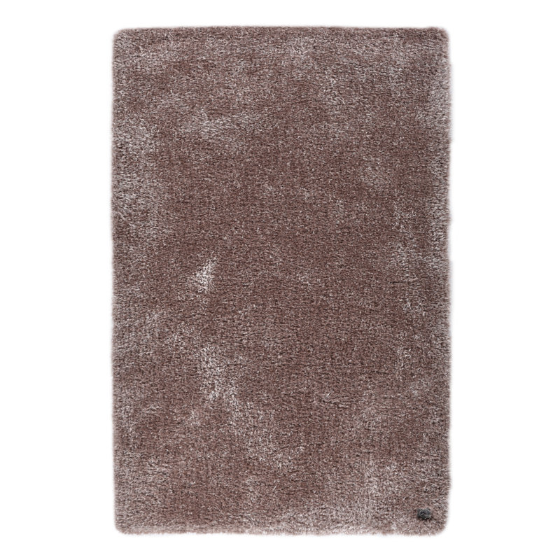 Soft Solid Colour Hand Woven Hand Tufted Brown Area Rug, Runner 65 x 135cm