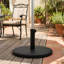 Base de parasol de patio en ciment 29 lb, support de parasol robuste 19 po