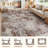Modern Area Rug Abstract Washable Rugs with Non-Slip Backing for Living Room Bedroom-Dark Brown-887214756