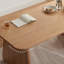 Solid wood oak dining table set-107393353