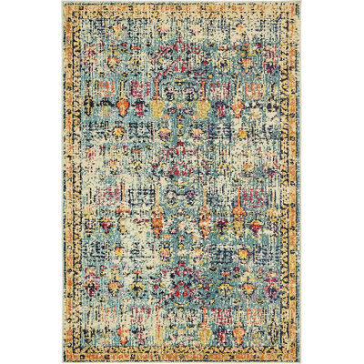 Tapis oriental vert Munos