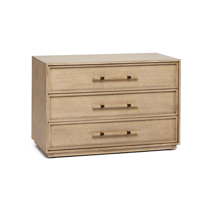 Clement 3 - Drawer Solid Wood Nightstand
