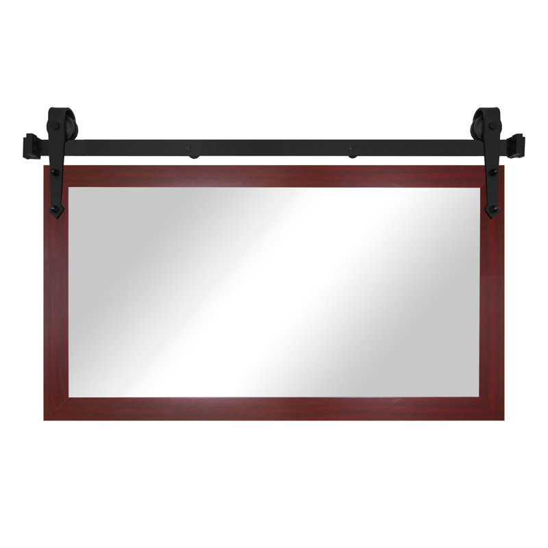 Conner Rea Flat Mirror, Dark Mahogany, 33" x 48"