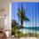 Rideau de douche avec 12 crochets Florida Keys Beach