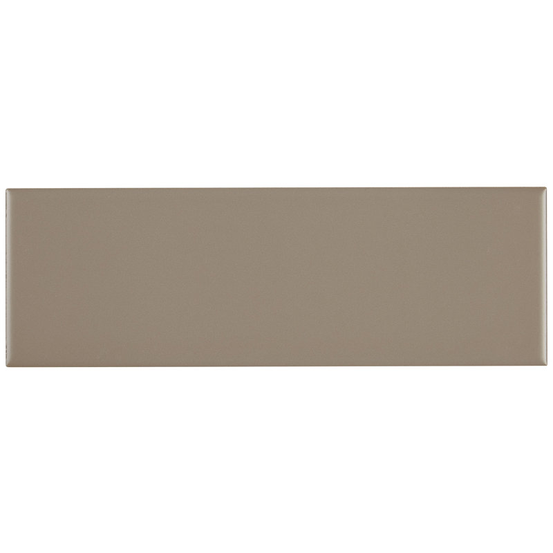 Berkeley 4" x 12" Ceramic Subway Tile, Matte Elemental Tan