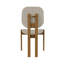 Chaise d'appoint Gales Mid-Century avec pieds en bois d'eucalyptus massif gris-1757641019
