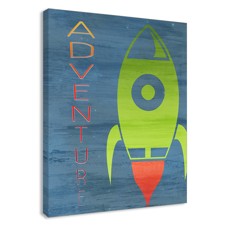 Space Explore 2, impression sur papier, H 14 po x l 11 po x P 1,5 po, Canevas