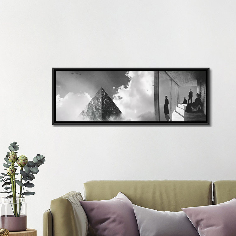 «Sighting», impression sur toile, H 12 po x l 36 po x P 1,5 po, Cadre noir