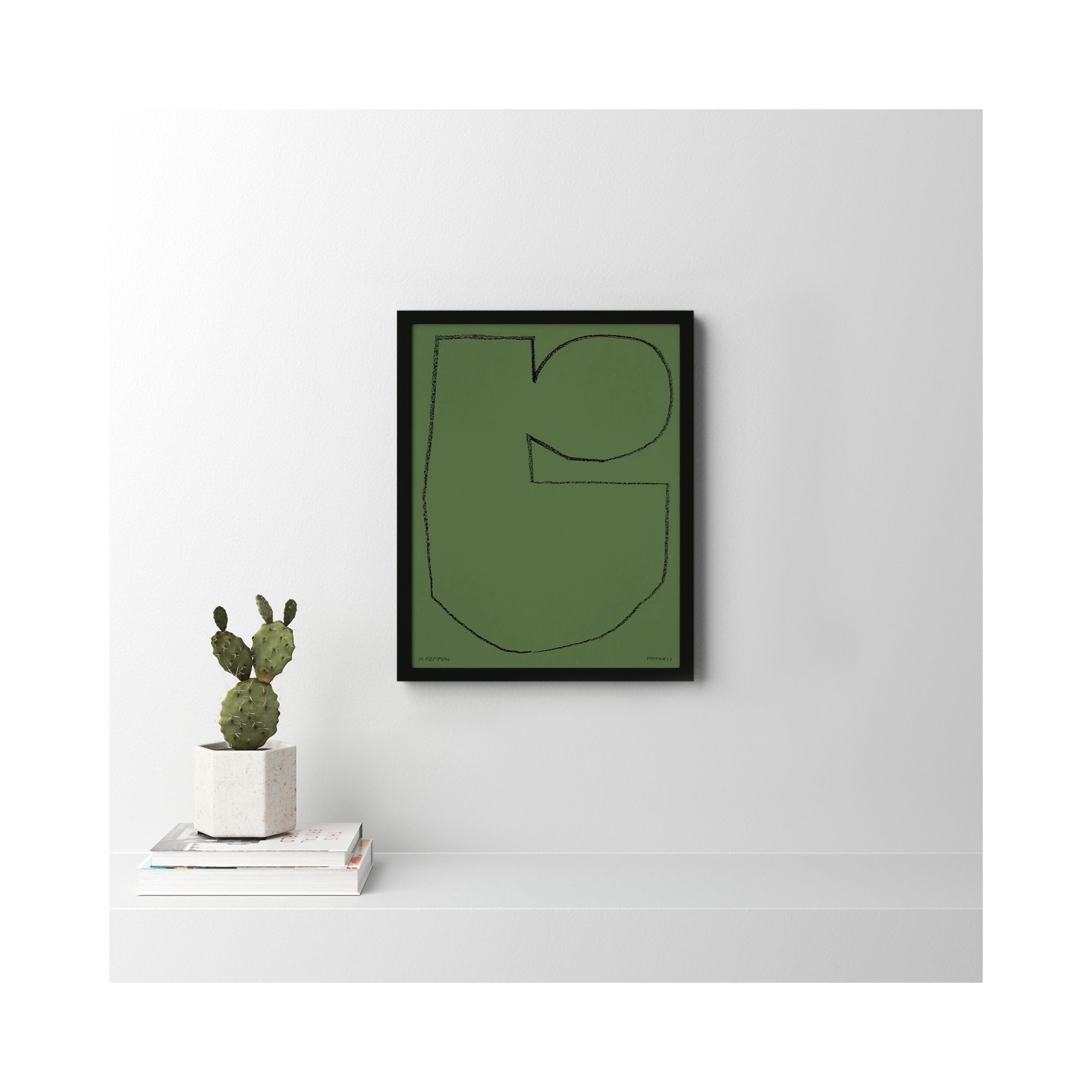 Forest 2 by Michael Kempen, Black Framed, 20" W x 25" H