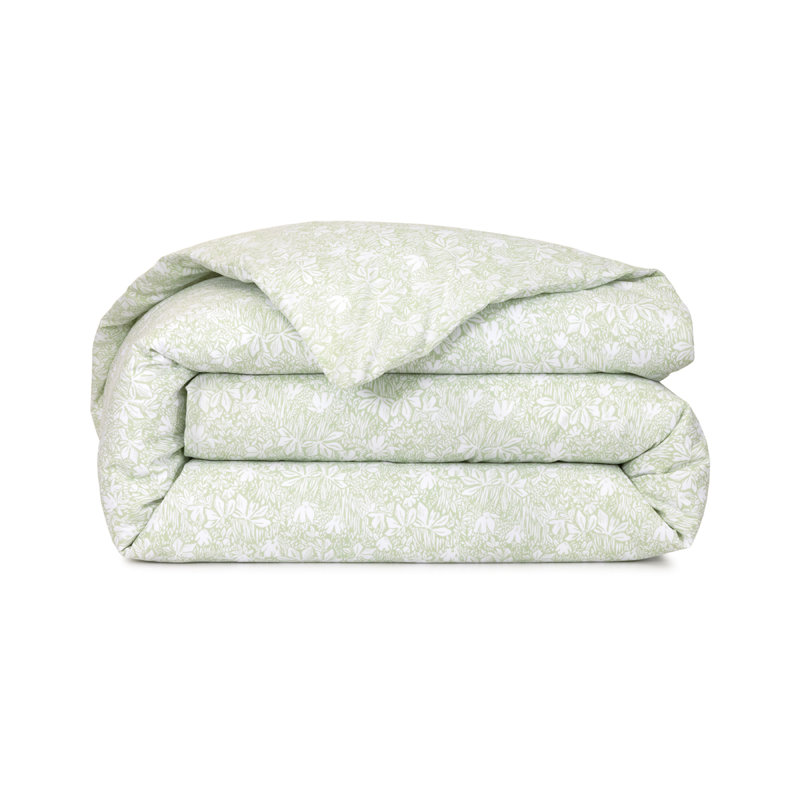Capri Duvet Cover, Green, Queen Duvet Cover