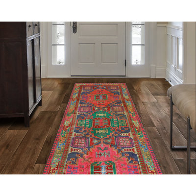 Khylar Distressed Farshad Navy Runner