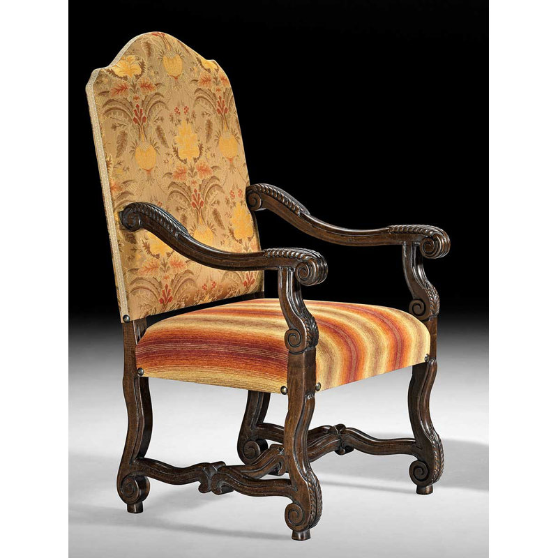 Fauteuil rembourré beige