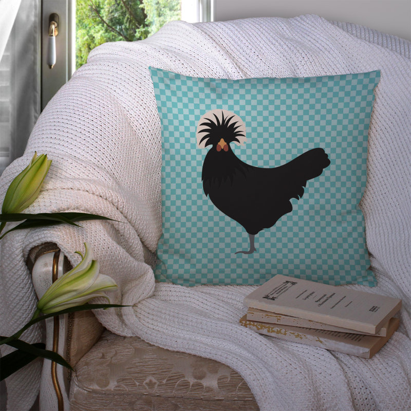 Coussin extérieur carré, Bleu, 14 po x 14 po