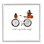 «Halloween Witty Calligraphy», citrouille à motif de bicyclette, encadrée de giclée noire, art texturé par Amylee Week