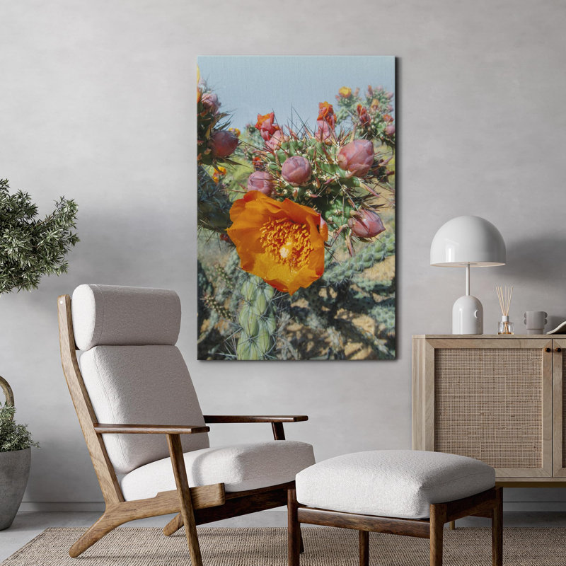 «Cactus Flowers Nature Wilderness» sur, H 24 po x l 16 po