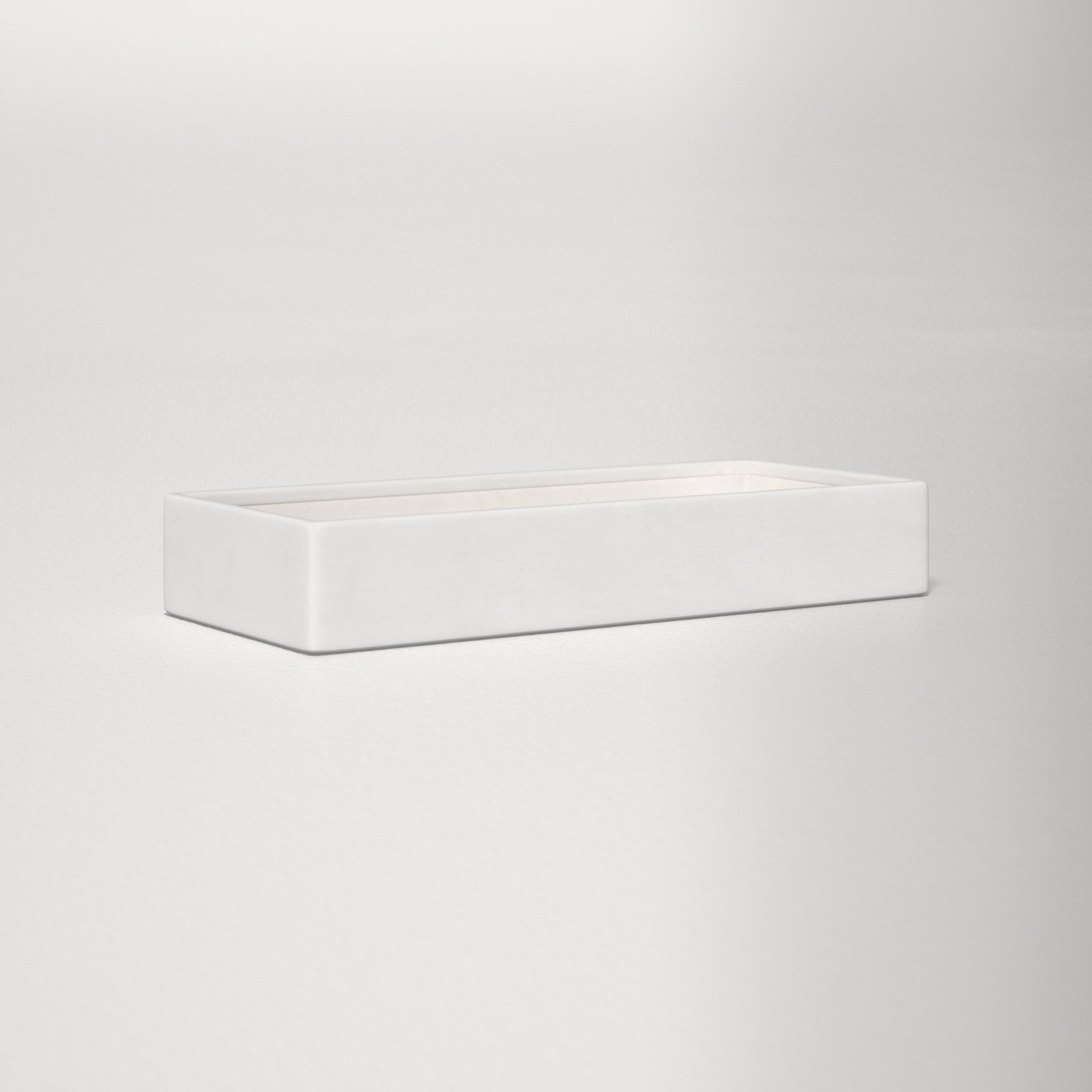 Chip 14" Ceramic Pot Planter, White