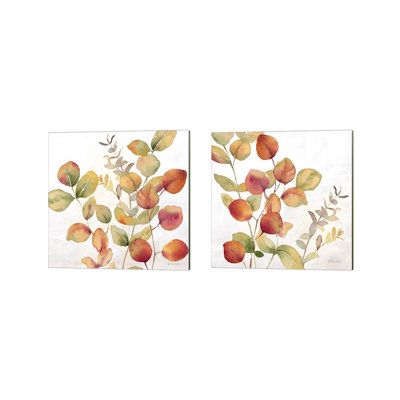 «Eucalyptus Leaves Spice» par Cynthia Coulter, art sur toile (ensemble de 2)
