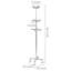 Metal Freestanding 12 - Hook Coat Rack