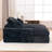 69"X65.7"Oversized Chaise Lounge Chair,Upholstered Cozy Corduroy Sleeper Sofa Bed-No Assembly Required,Includes 4 Pillows&Wide Armrests,High-Density Foam Cloud Couch For Living Room,-1471164813