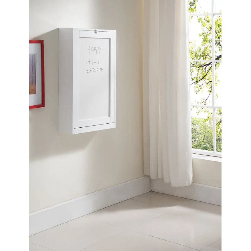 Ahraya Wall-Mounted Fold-Out Writing Floating Desk, White