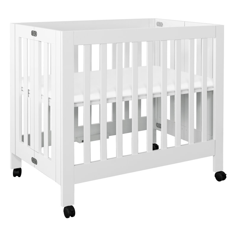 Origami Mini Portable Crib, White