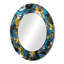 «Blue and Yellow Abstracted Realms I» - miroir mural abstrait, miroir décoratif moderne, impression d'art en métal-121387251-121387884
