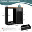 Armoire à café avec mini espace réfrigérateur, armoire à vin cannelée avec plateau l 39,37 po x P 20,9 po, pour la cuisine et la salle à manger-130135155