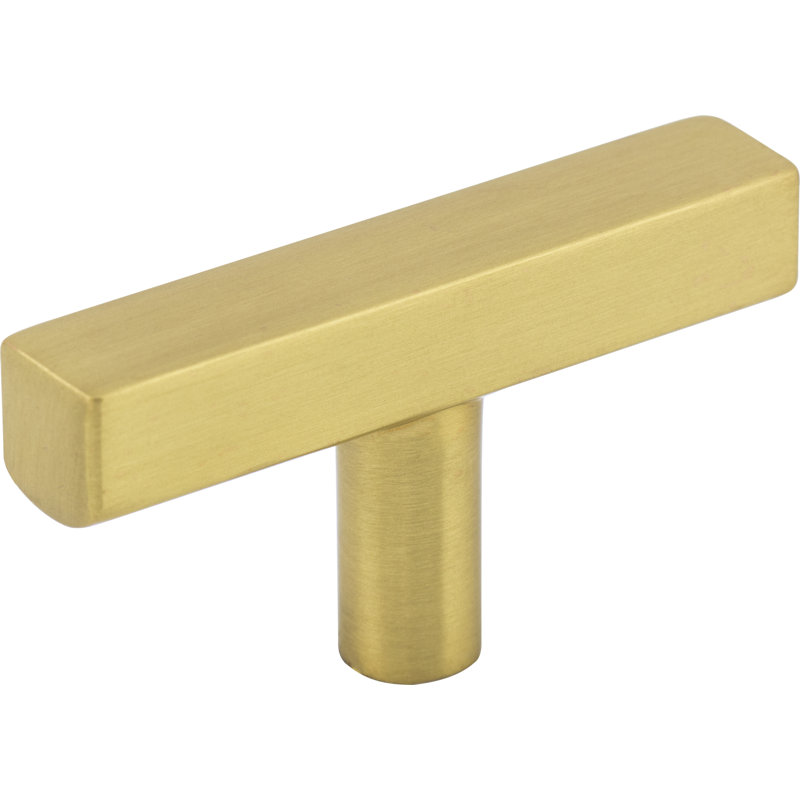 Dominique Bar Knob, Brushed Gold, 2 1/4"