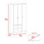 Armoire 3 portes avec tiroirs, tablettes et tringle-452670687