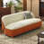Orange / blanc cassé