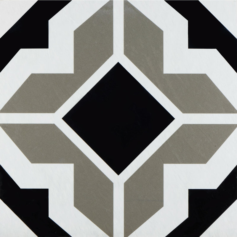 Retro 12" x 12" 1.5mm Vinyl Tile - Onyx Star