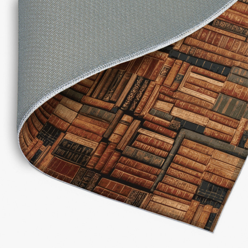 French Brown Indoor and Outdoor Area Rug, Rectangle 8' x 10'