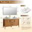 Ensemble de meuble-lavabo double 60 po Velora