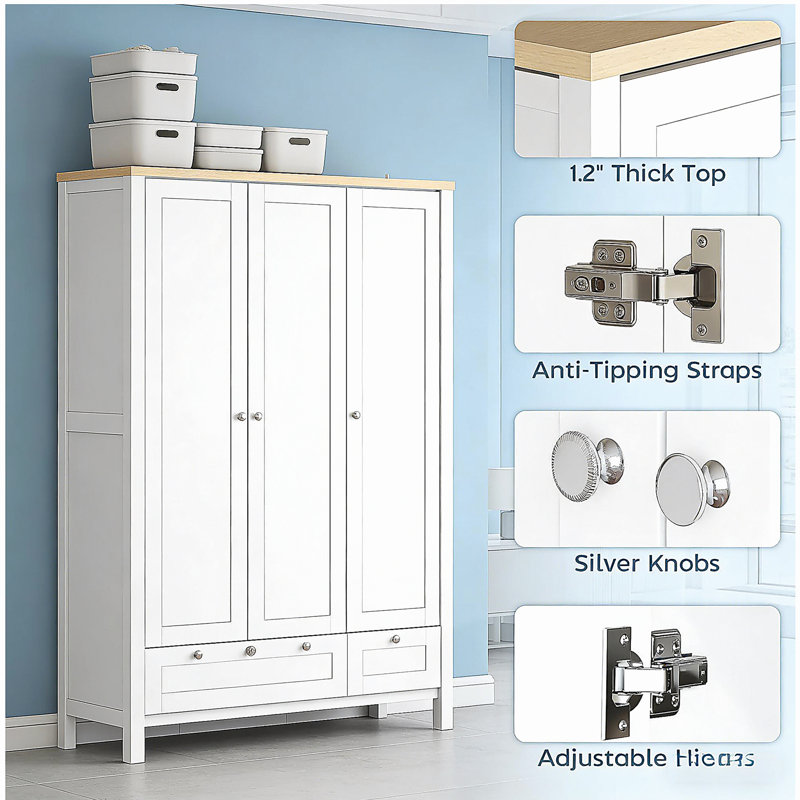 Garde-robe 3 portes