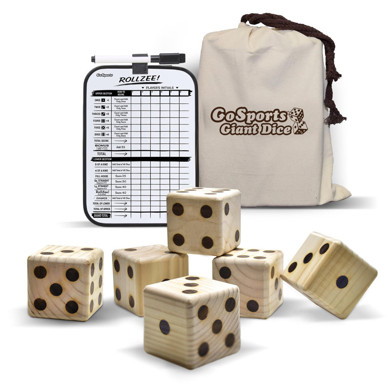 Giant Dice Set with Carrying Case