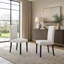 37'' H Linen Upholstered Parsons Chair