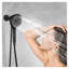 Pomme de douche à main haute pression noir mat avec station d'accueil magnétique et 6 réglages de jet