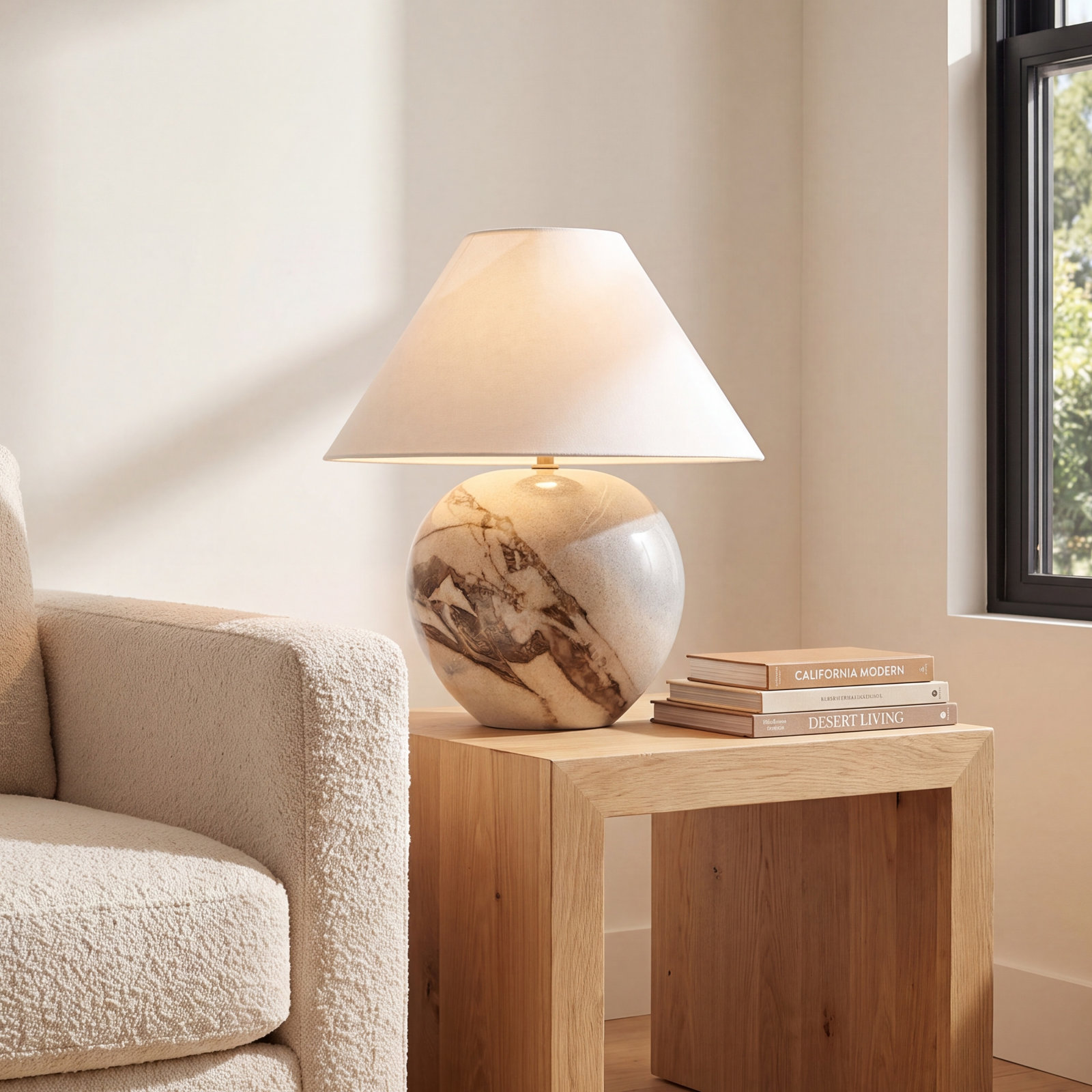 Manning Genuine Marble Table Lamp