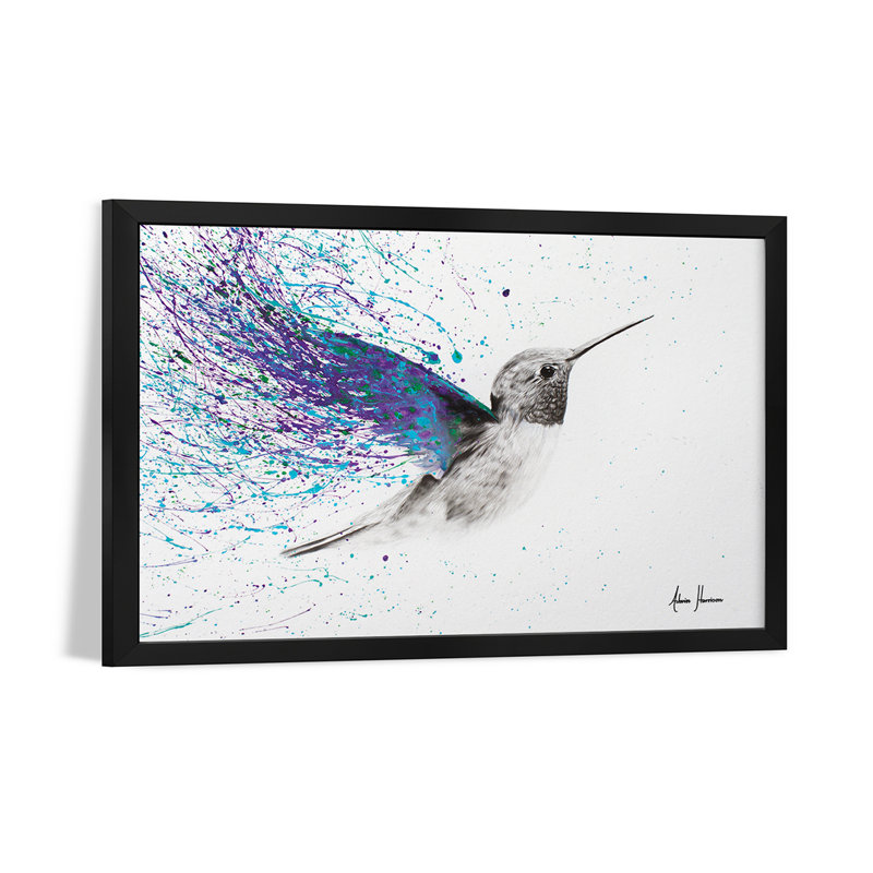 «Hummingbird Garden», affiche encadrée de qualité supérieure par Ashvin Harrison, H 16 po x l 24 po
