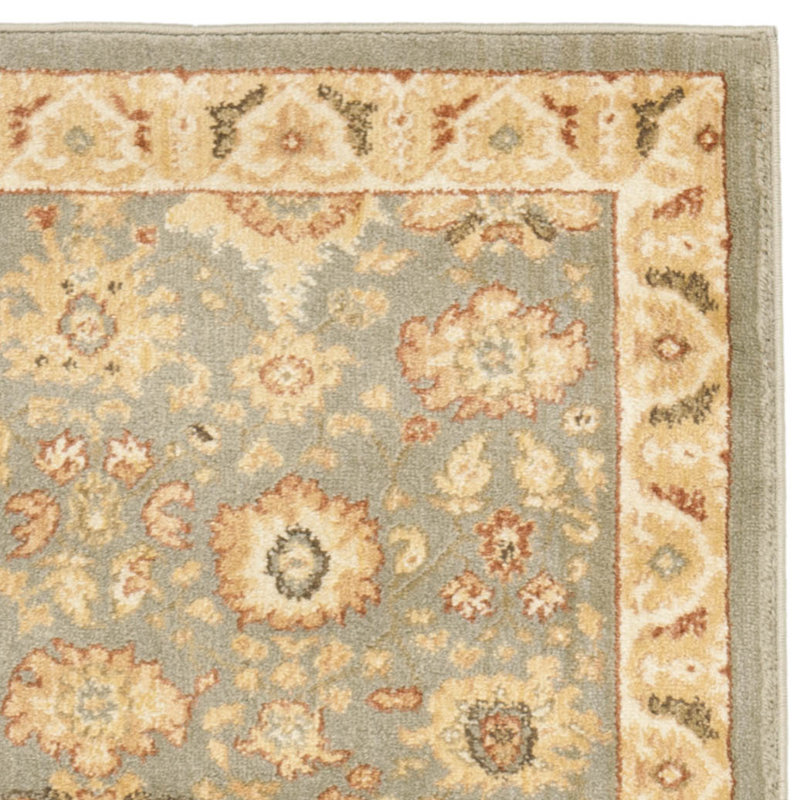 Bleu/crème tapis Dunbar, Rectangle 9'6" x 13'