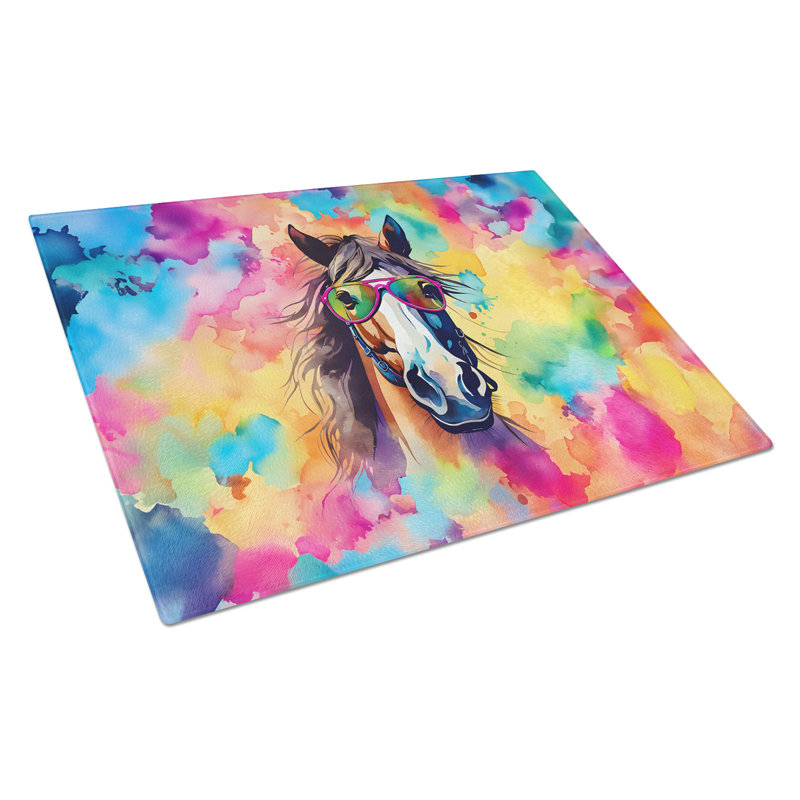 Planche à découper en verre Hippie