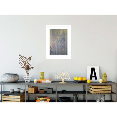 «White Morning Light» par Claude Monet, impression giclée sur cadre