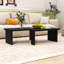 Table basse modulaire avec panneau de fibres à densité moyenne élégant pour des configurations polyvalentes-485459756