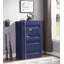 Armoire de rangement rectangulaire, commode en métal avec 4 tablettes