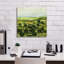  «Broom Croft» par Allan Friedlander, art mural sur toile, 18 po x 18 po