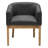 Mid-Century Dining Chair With Curved Backrest And Wood Legs-8115424