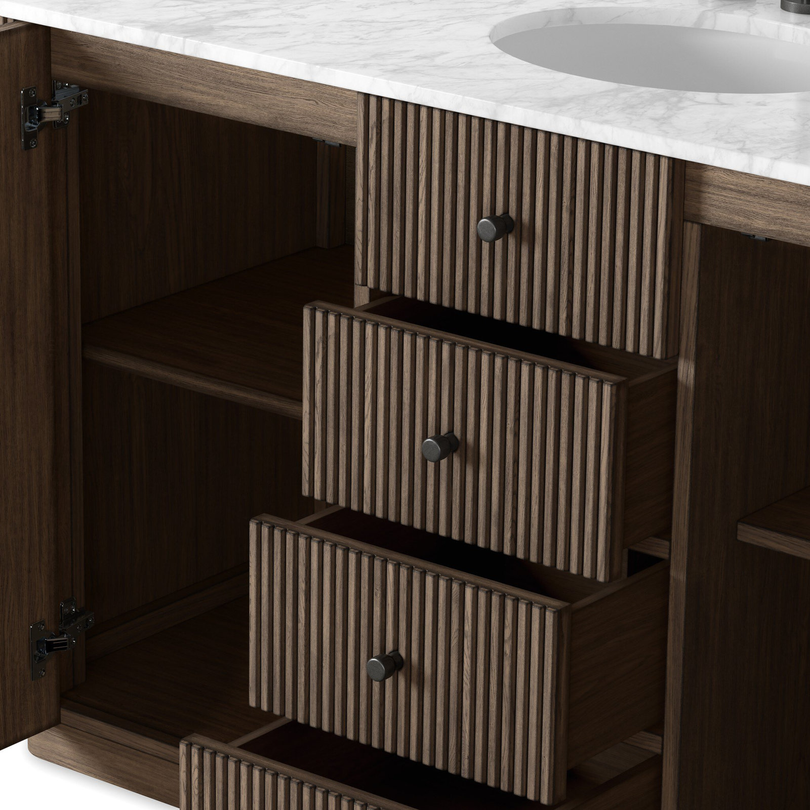 Jivera Oak Single Bathroom Vanity