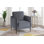 Chaise d'appoint, fauteuil avec pieds en métal
