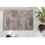 Tapis gris et beige à poils courts à motif géométrique Felicia-22213260